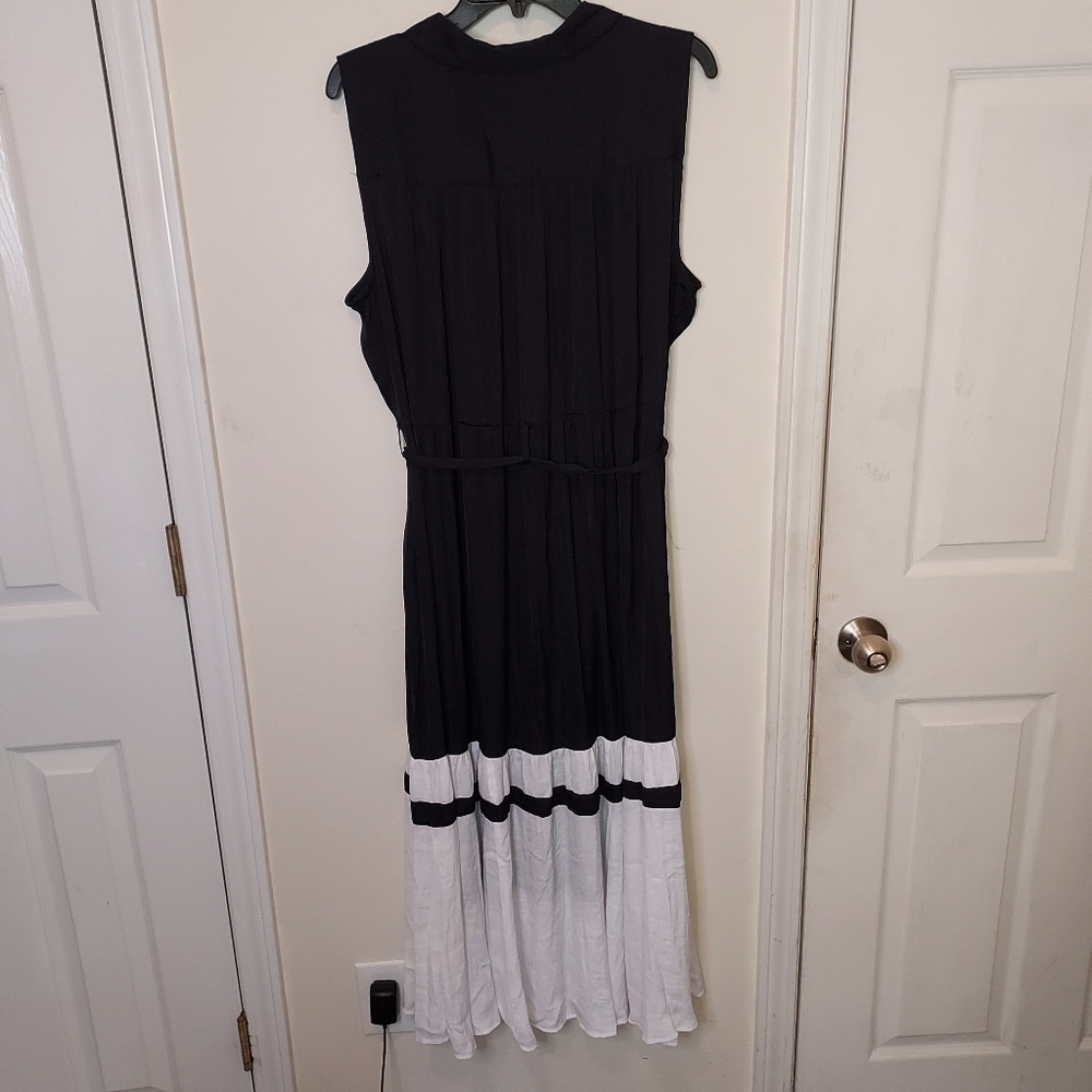 SIMPLY Vera Wang tiered flowy midi dress Sz-XL - Picture 6 of 12